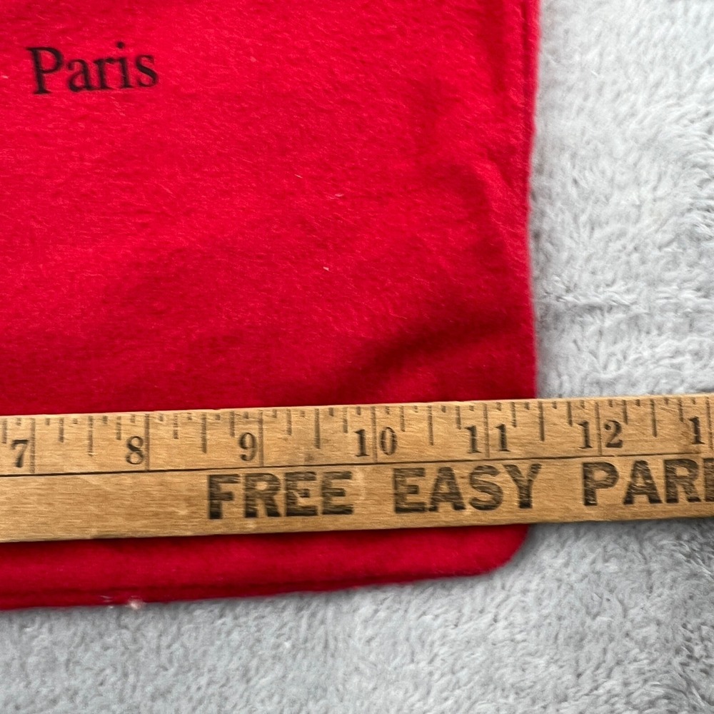 Christian Louboutin Dust Bag Red Flannel Purse Handbag Storage Sleeper 11x15in - Picture 2 of 9